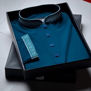 Panjabi-China Stice Bottle Green(𝐜𝐨𝐝 351)